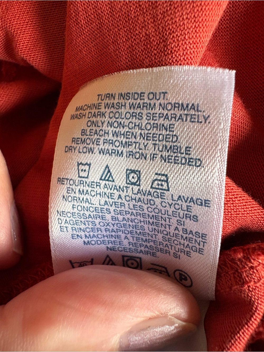 Lands' End Scoop Neck Long Sleeve Top in Rust - Picture 8 of 9
